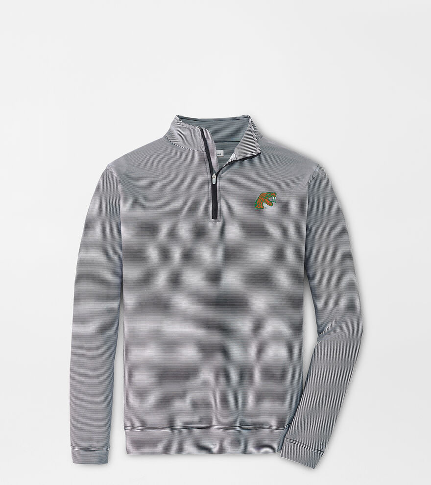Florida A&M Perth Sugar Stripe Performance Quarter-Zip image number 1