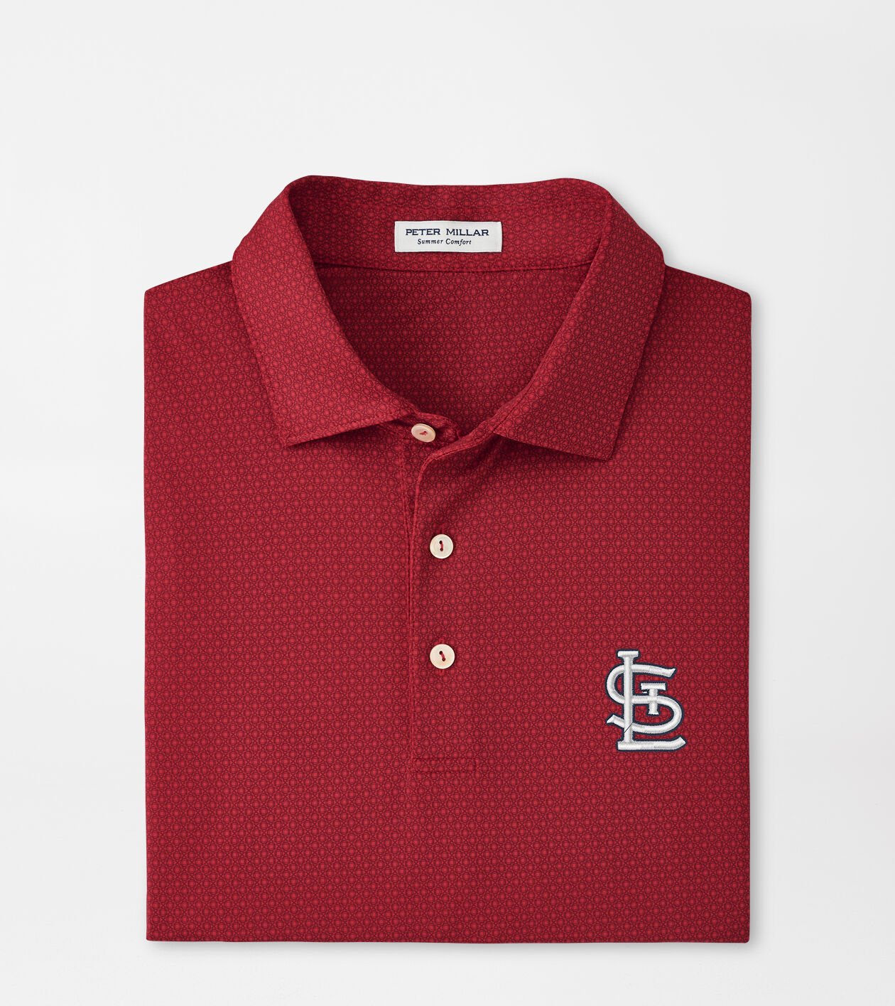 St. Louis Cardinals Tesseract Performance Jersey Polo Men s MLB Apparel Peter Millar