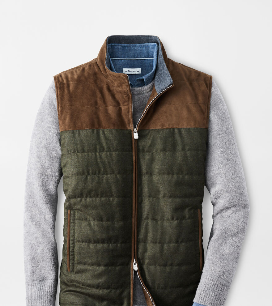 Suede & Wool Vest image number 1