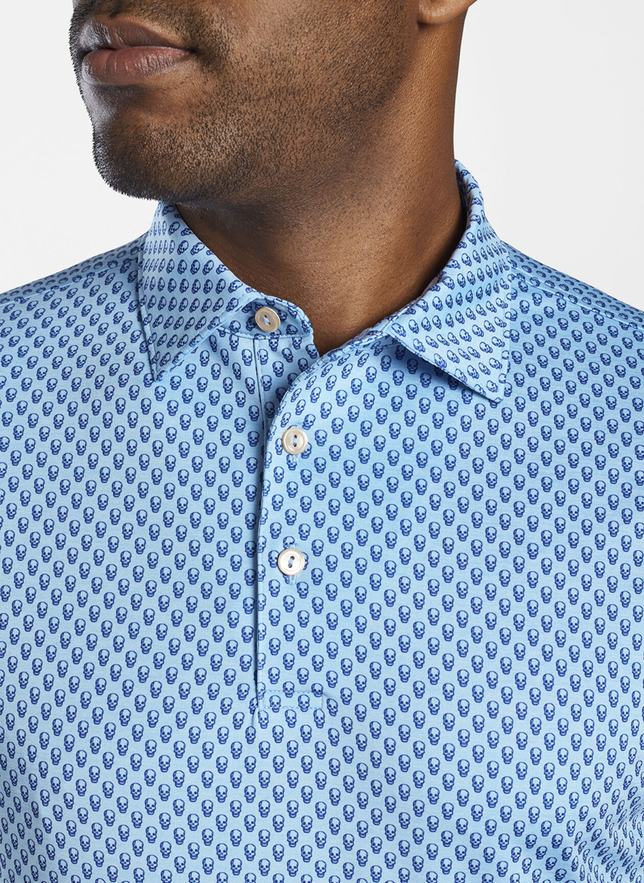 Tour Tech Print Polo / Glitch Leo Lime – J.Lindeberg