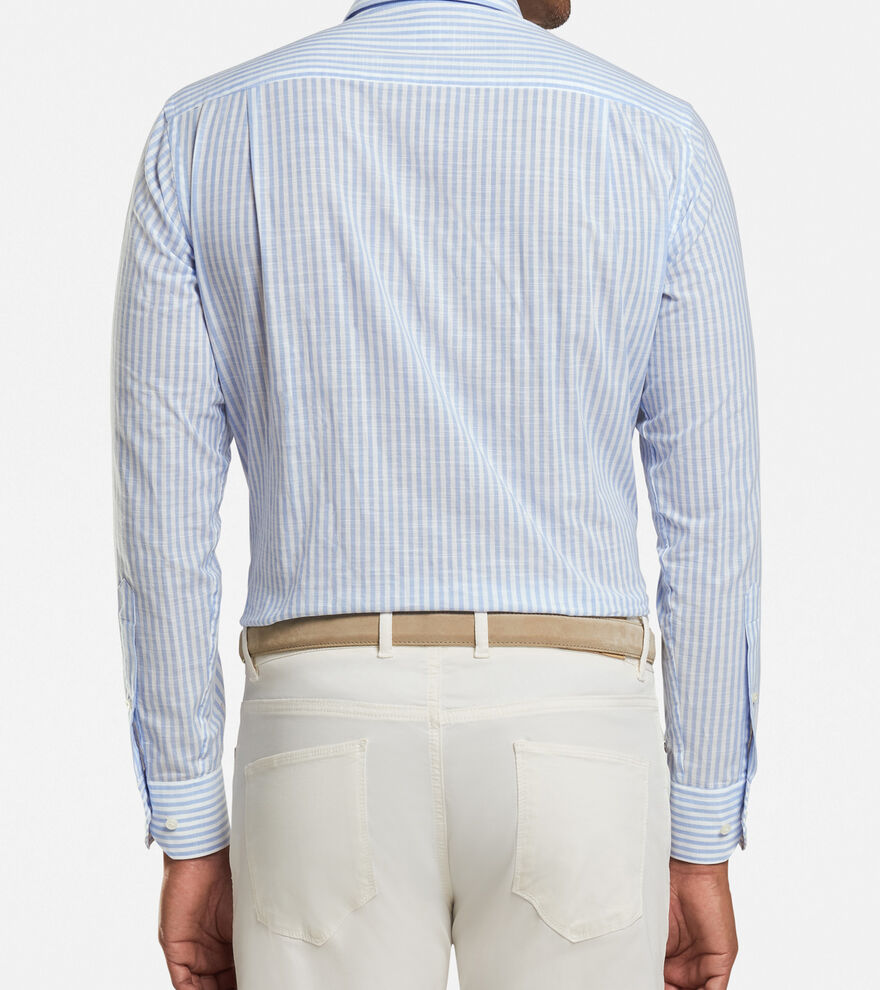 Summer Chambray Stripe Sport Shirt image number 3