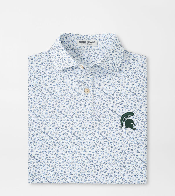 Michigan State Spartans Batter Up Youth Performance Jersey Polo
