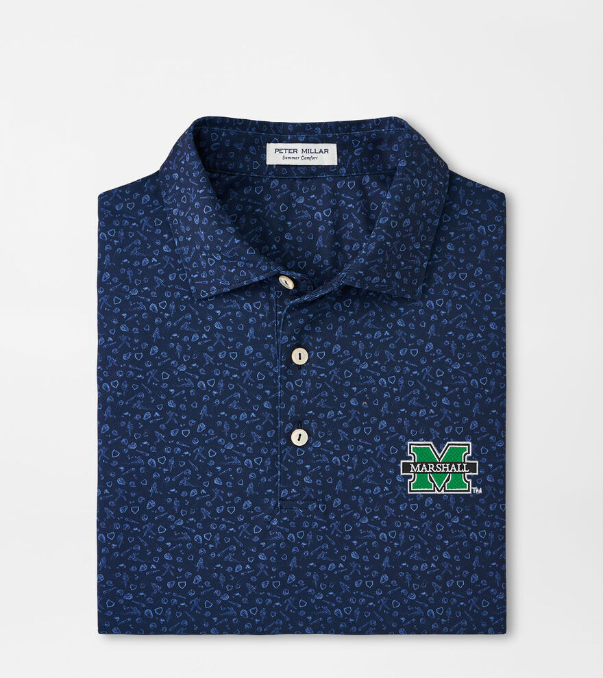 Marshall Batter Up Performance Jersey Polo image number 1