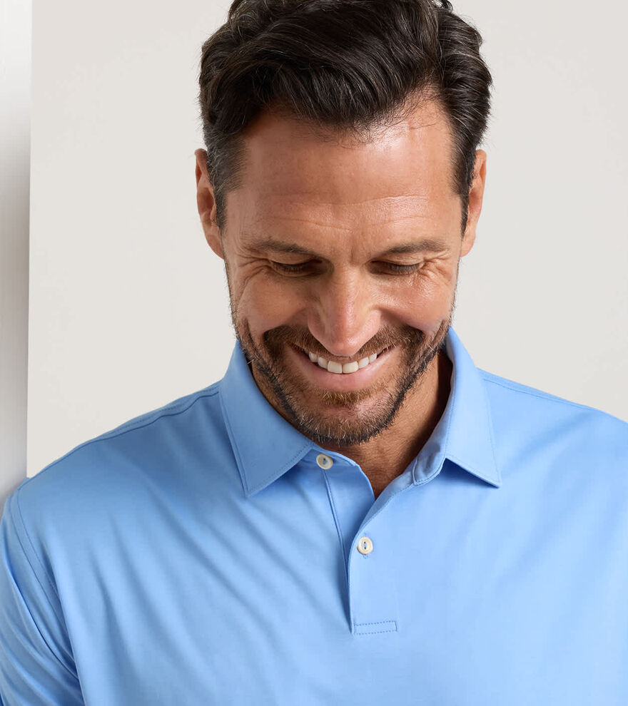 Featherweight M&eacute;lange Performance Polo - Alternate Image 3