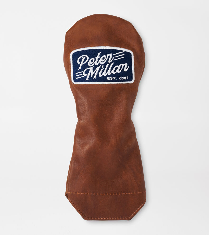 Vintage Patch Fairway Wood Distressed Leather Headcover image number 1