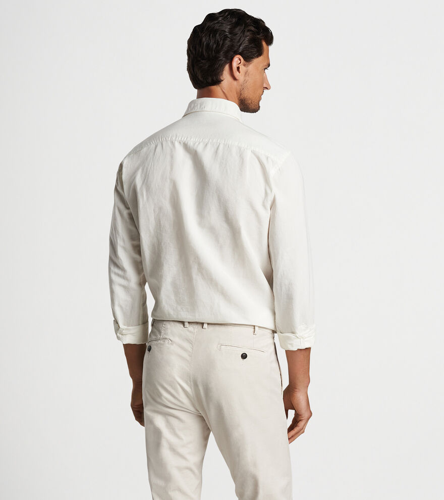 Teo Cotton Linen Blend Sport Shirt image number 3