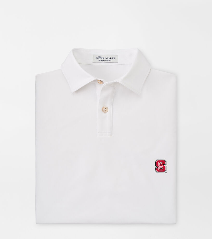 NC State Youth Solid Performance Jersey Polo image number 1