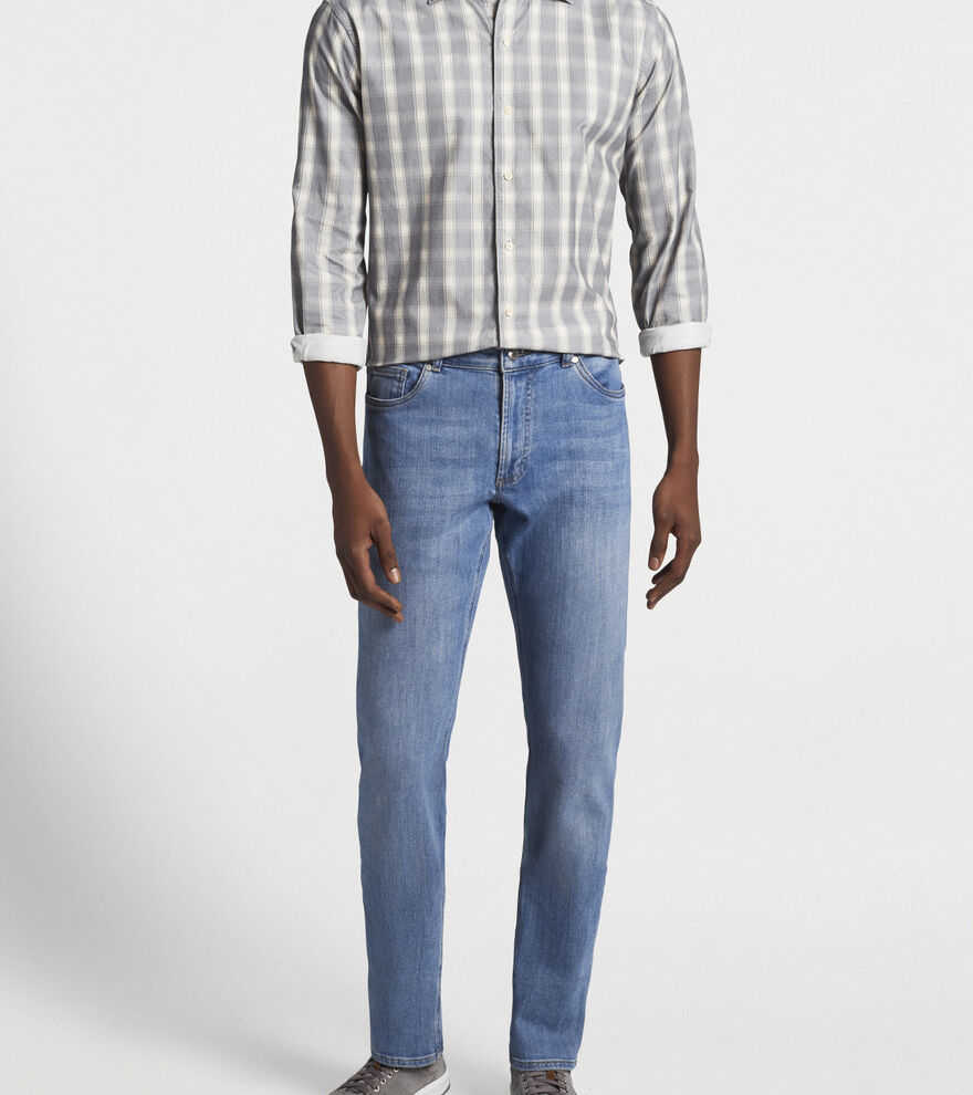 Vintage Washed Five-Pocket Denim image number 4