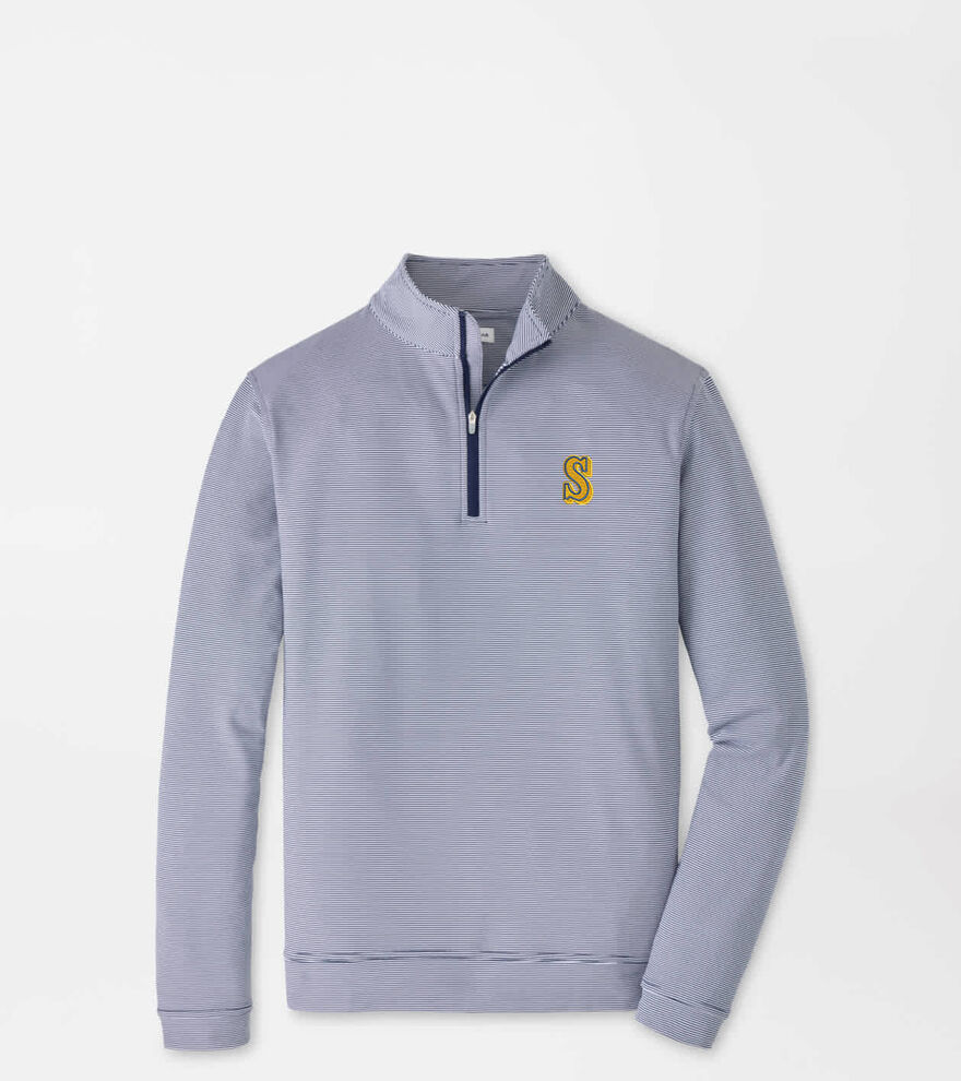 Cooperstown Seattle Mariners Perth Sugar Stripe Performance Quarter-Zip