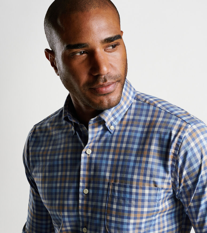 Orin Cotton-Stretch Sport Shirt image number 5