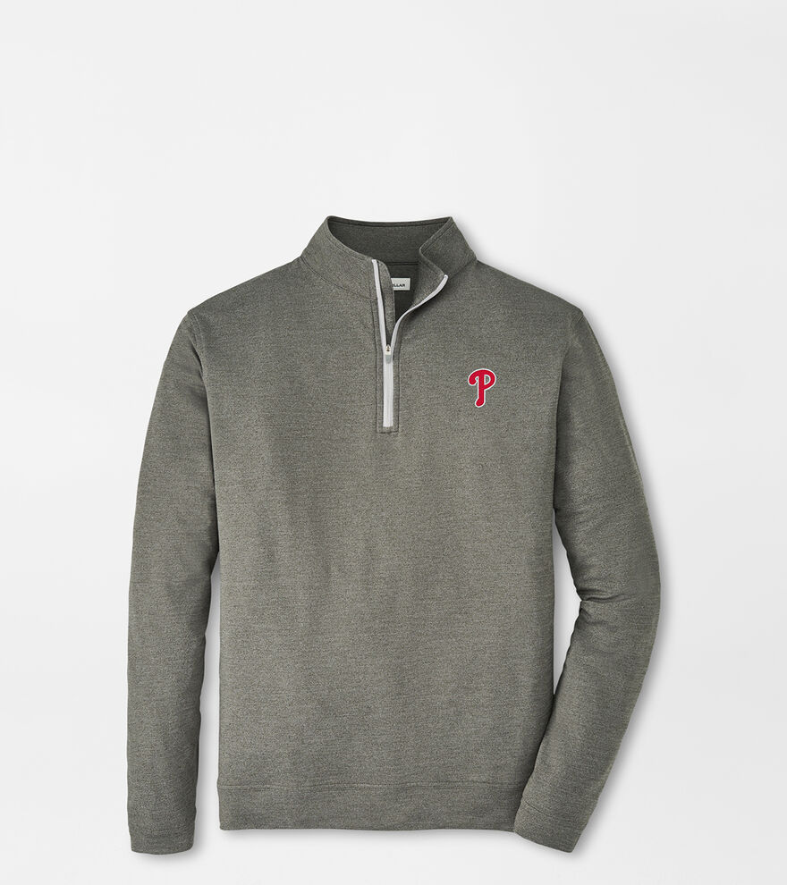 Philadelphia Phillies Perth Mélange Performance Quarter-Zip image number 1