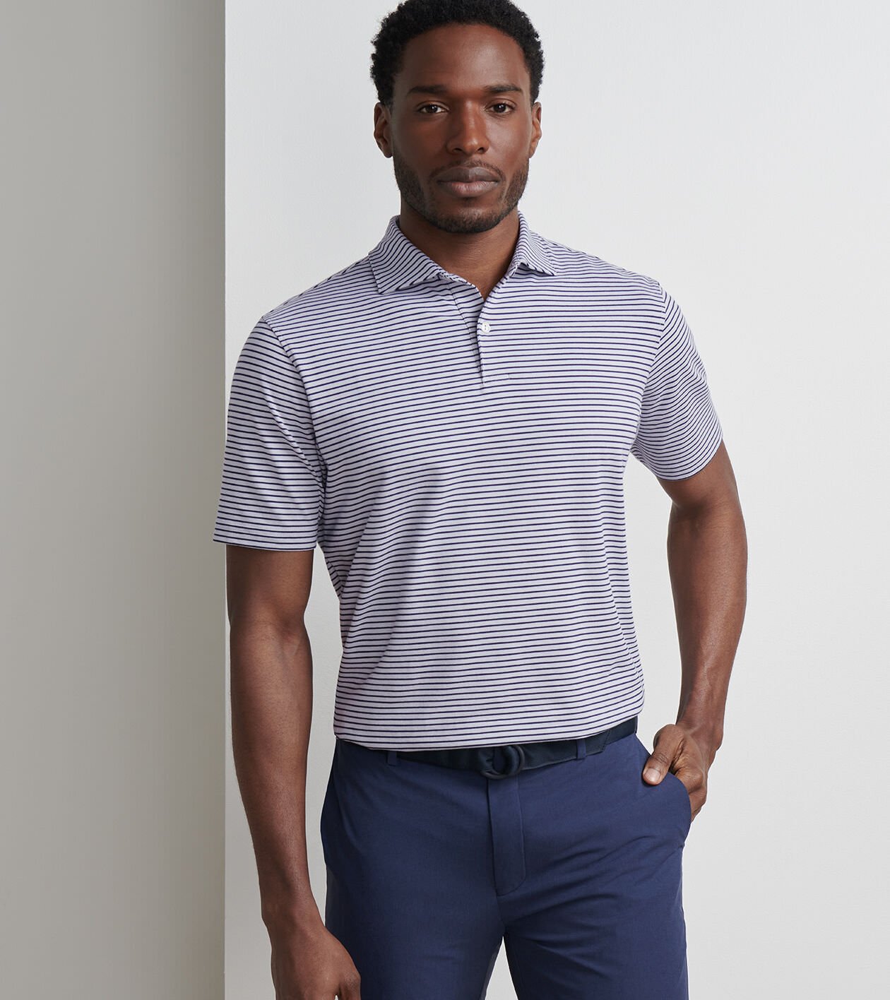 Albatross Cotton-Blend Piqué Polo | Men's Polos | Peter Millar