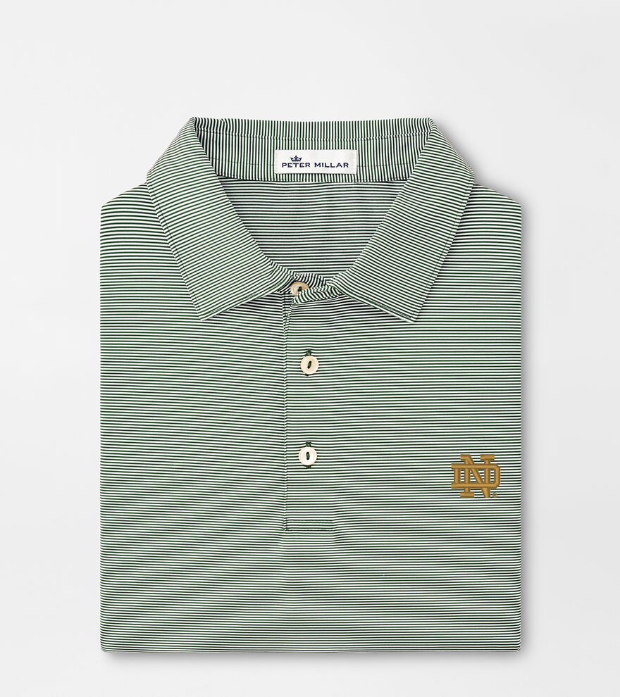 Notre Dame Jubilee Stripe Performance Polo image number 1