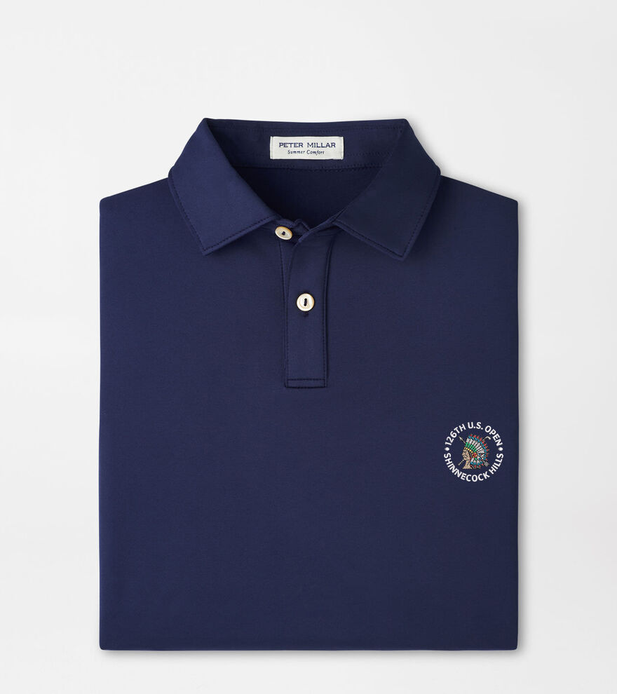 126th U.S. Open Solid Youth Performance Jersey Polo image number 1