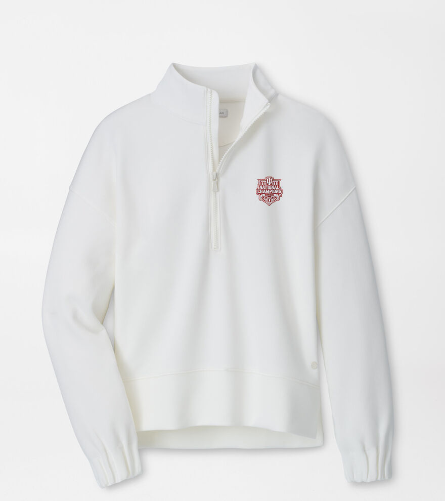 Indiana National Champions Flora Knit Half-Zip Pullover image number 1