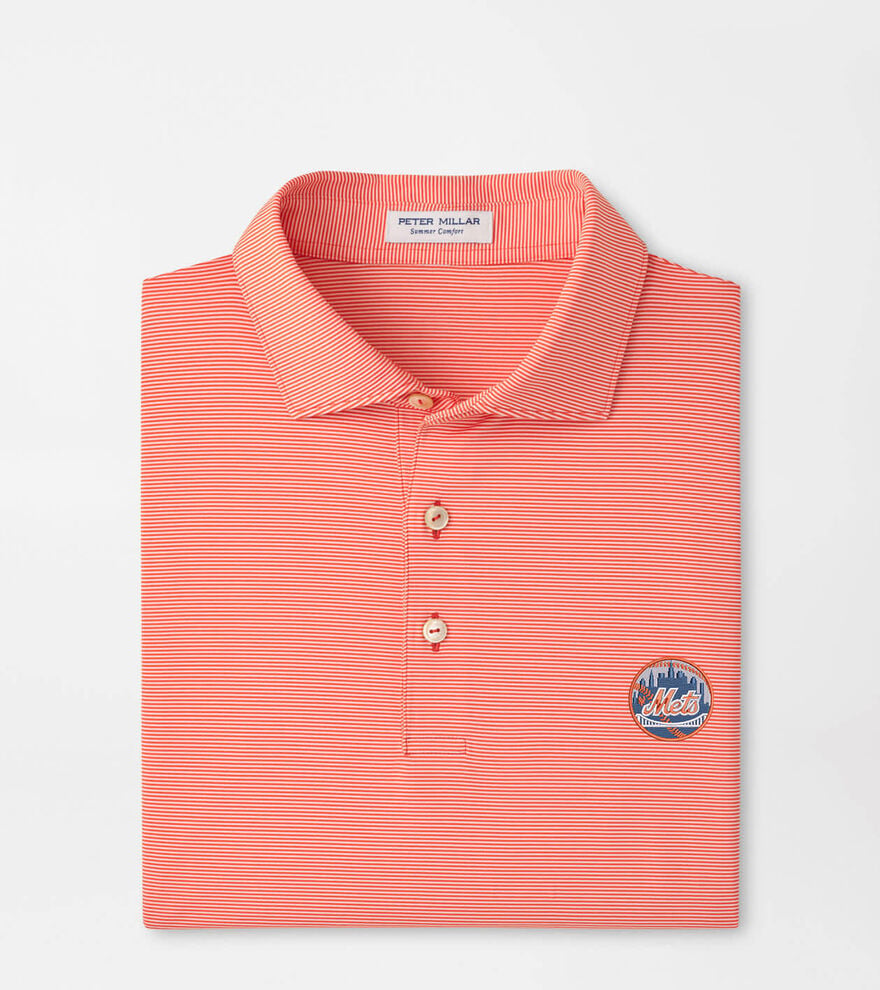 Cooperstown New York Mets Jubilee Stripe Performance Polo