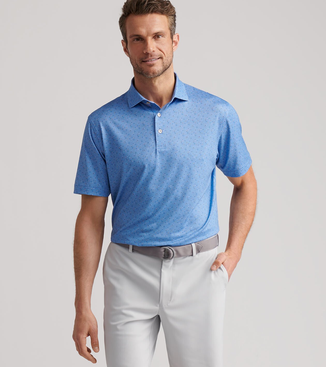 poloページ Costanzo Geo Performance Jersey Polo | Men's Polos | Peter