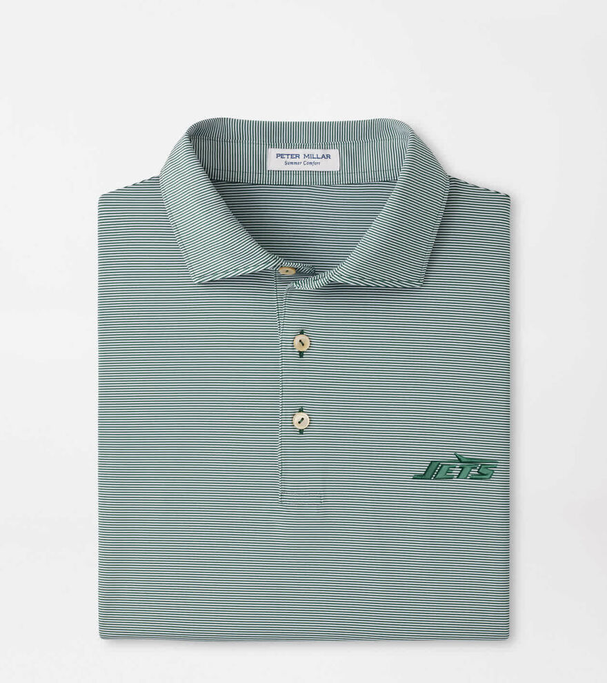 New York Jets Jubilee Stripe Performance Polo image number 1