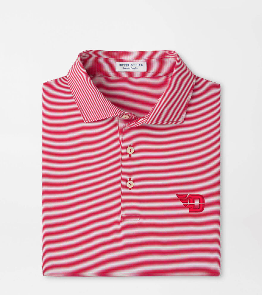 University of Dayton Jubilee Stripe Performance Polo