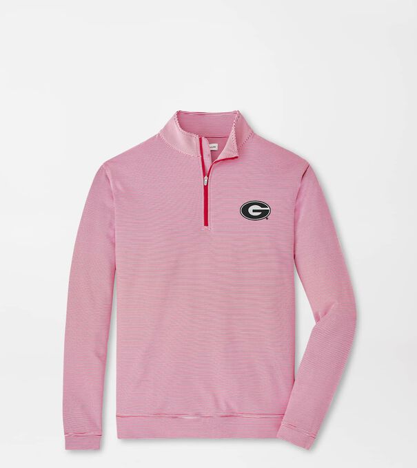 Georgia Perth Sugar Stripe Performance Quarter-Zip
