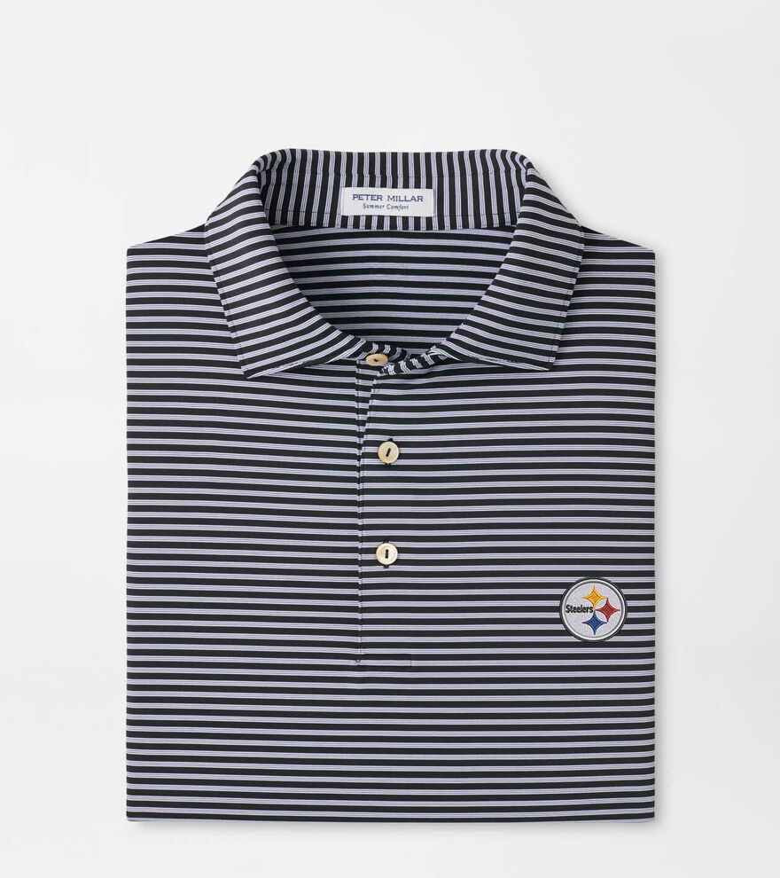 Pittsburgh Steelers Tiebreaker Performance Jersey Stripe Polo