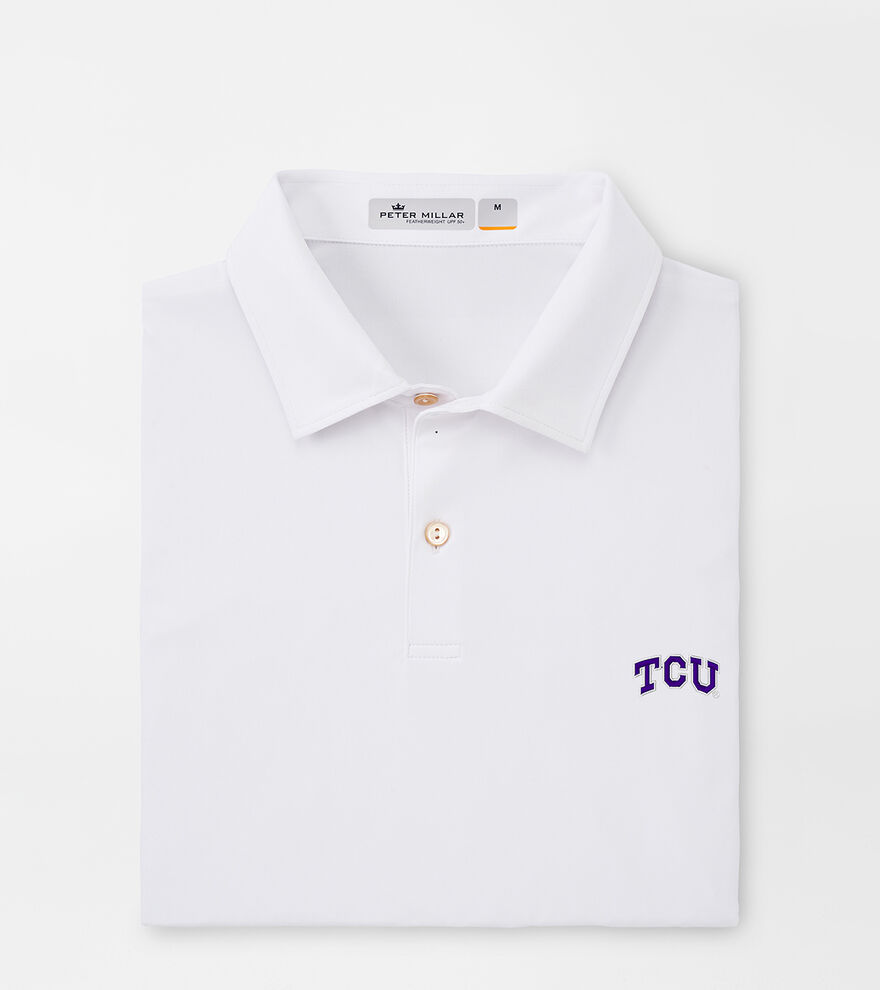 TCU Featherweight Melange Polo image number 1