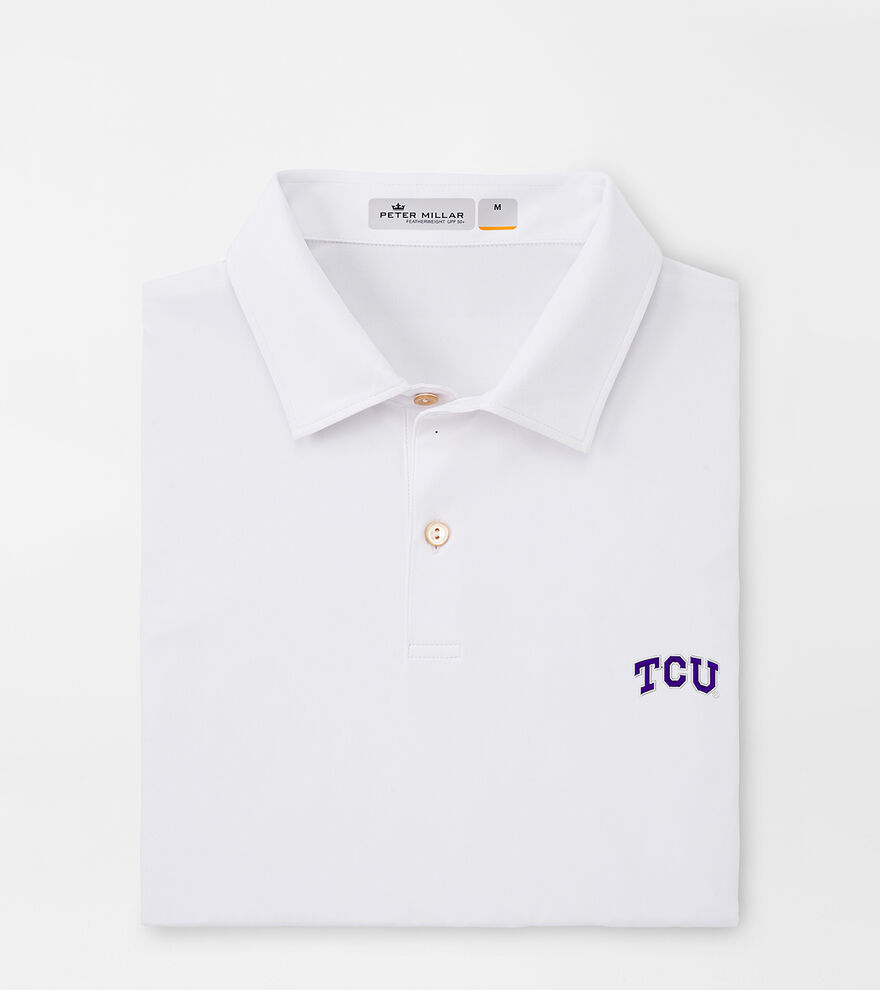TCU Featherweight Performance Mélange Polo image number 1