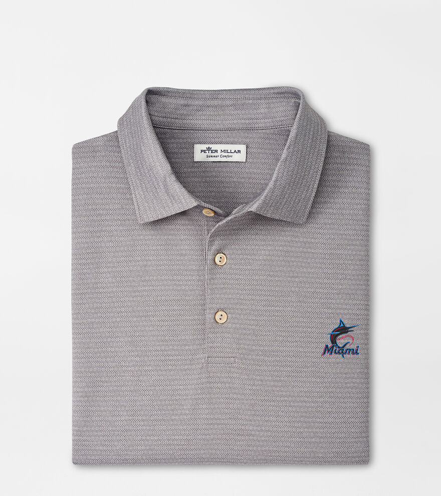 Miami Marlins Groove Performance Jersey Polo image number 1