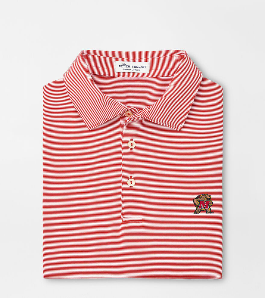 Maryland Terrapin Jubilee Stripe Performance Polo image number 1