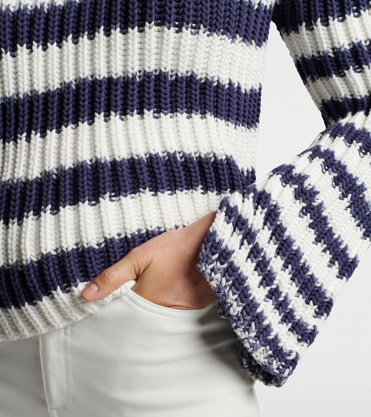 Jumper with stripes on sleeves deals