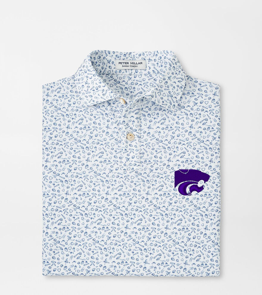 Kansas State Batter Up Youth Performance Jersey Polo image number 1