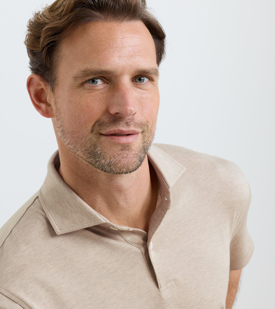 Excursionist Flex Herringbone Knit Polo - Alternate Image 3
