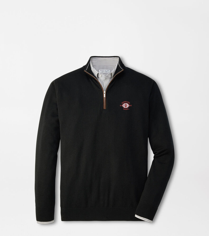 Indiana Undefeated Autumn Crest Suede Trim Quarter-Zip image number 1