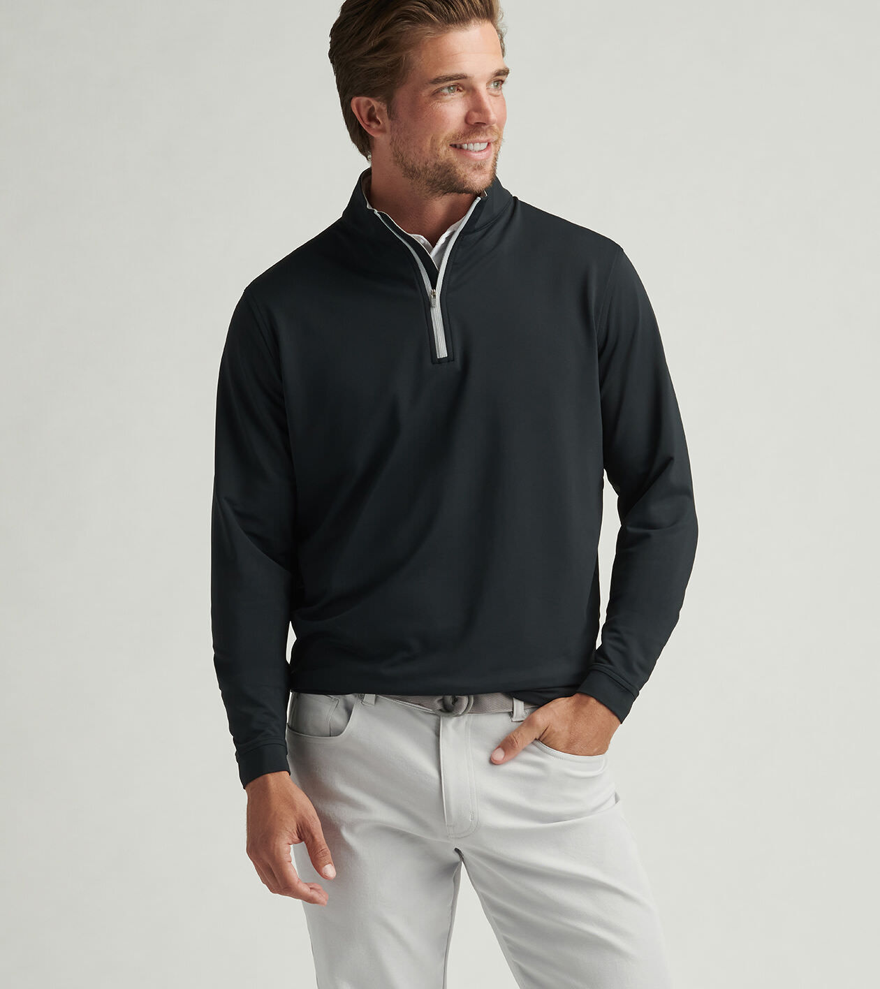 JEEP★UNISEX_Heavyweight Track Half Zip-Up Sweat_4色 Perth Performance Quarter-Zip | Men's Pullovers | Peter Millar