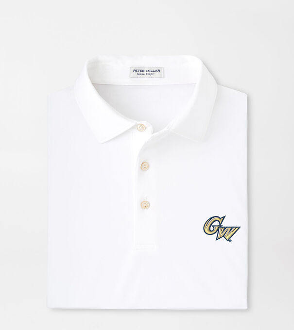 George Washington University Solid Performance Jersey Polo