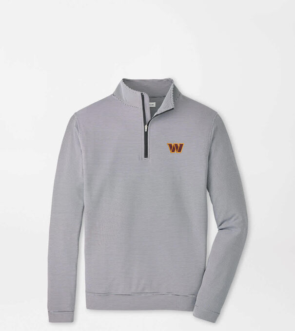 Washington Commanders Perth Sugar Stripe Performance Quarter-Zip