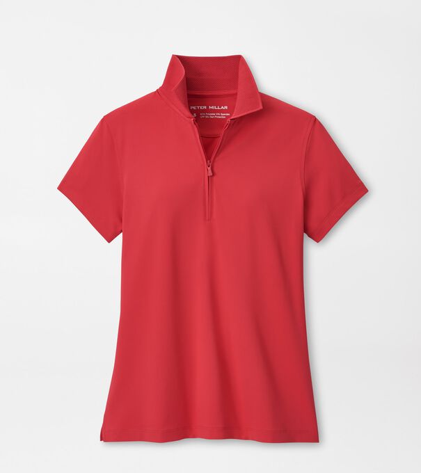 Keswick Zip Neck Short Sleeve Polo - Alternate Image 1