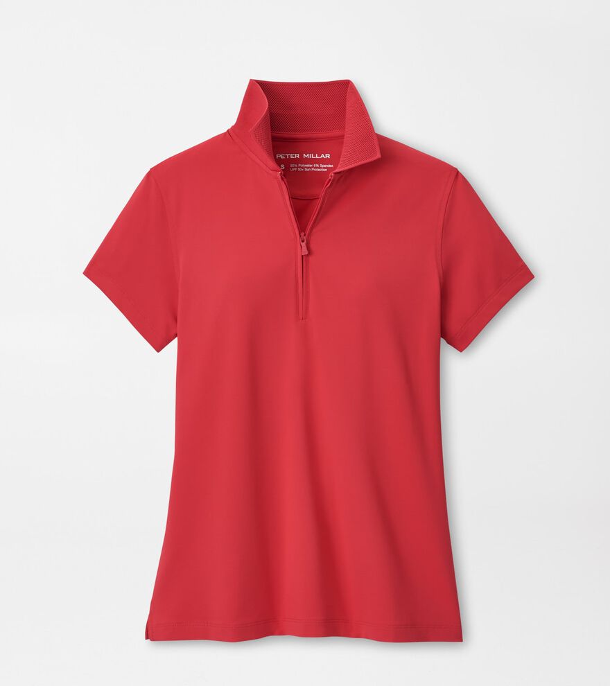 Keswick Zip Neck Short Sleeve Polo image number 1