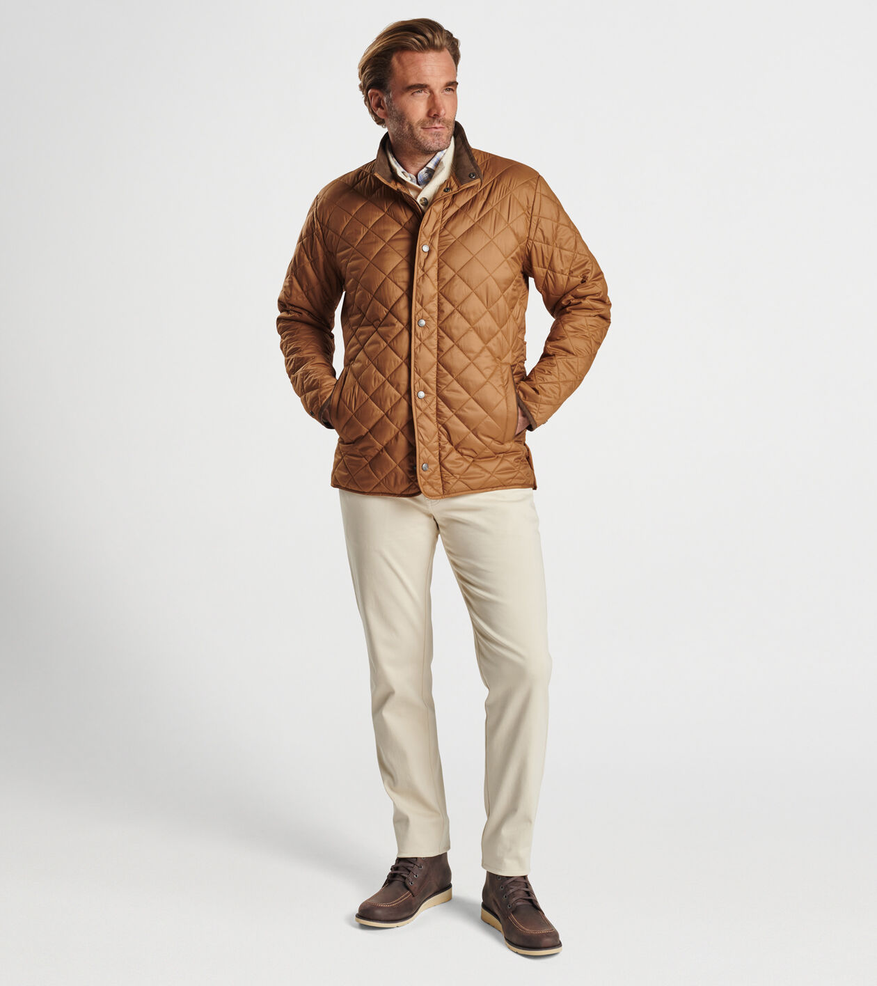 Peter millar suffolk quilted travel coat on sale