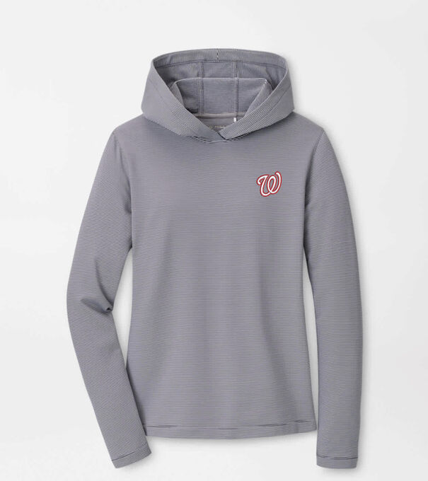 Washington Nationals Women's Pine Sugar Stripe Performance Hoodie