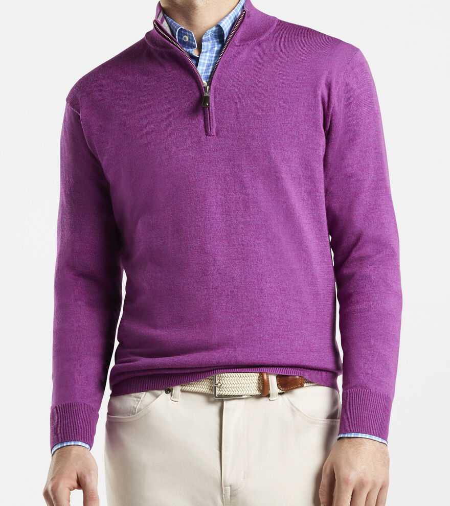 Crown Soft Merino-Silk Quarter-Zip image number 2