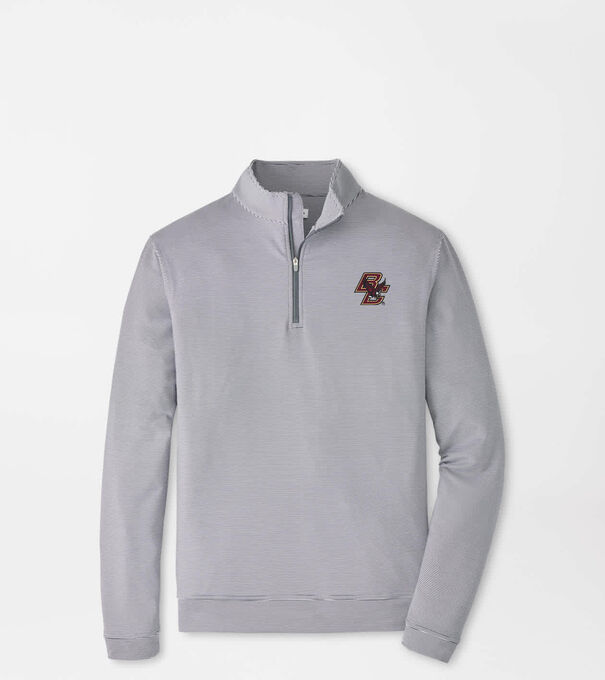 Boston College Perth Sugar Stripe Performance Quarter-Zip