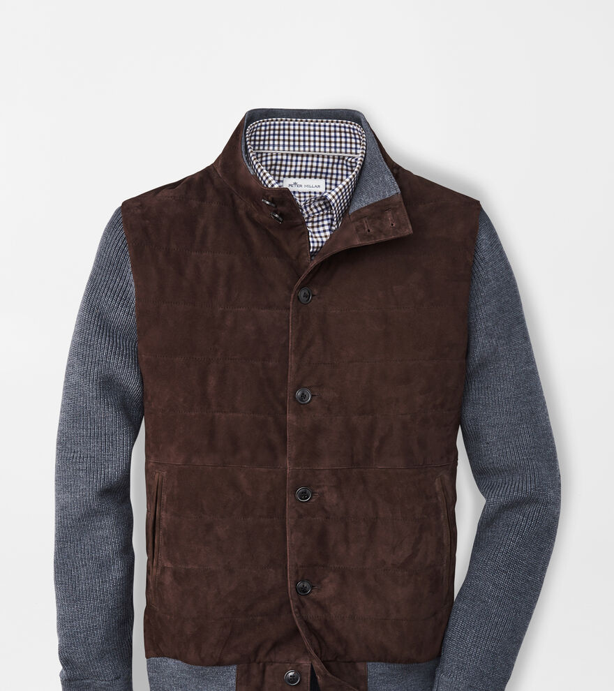 Suede Hybrid Cardigan image number 1