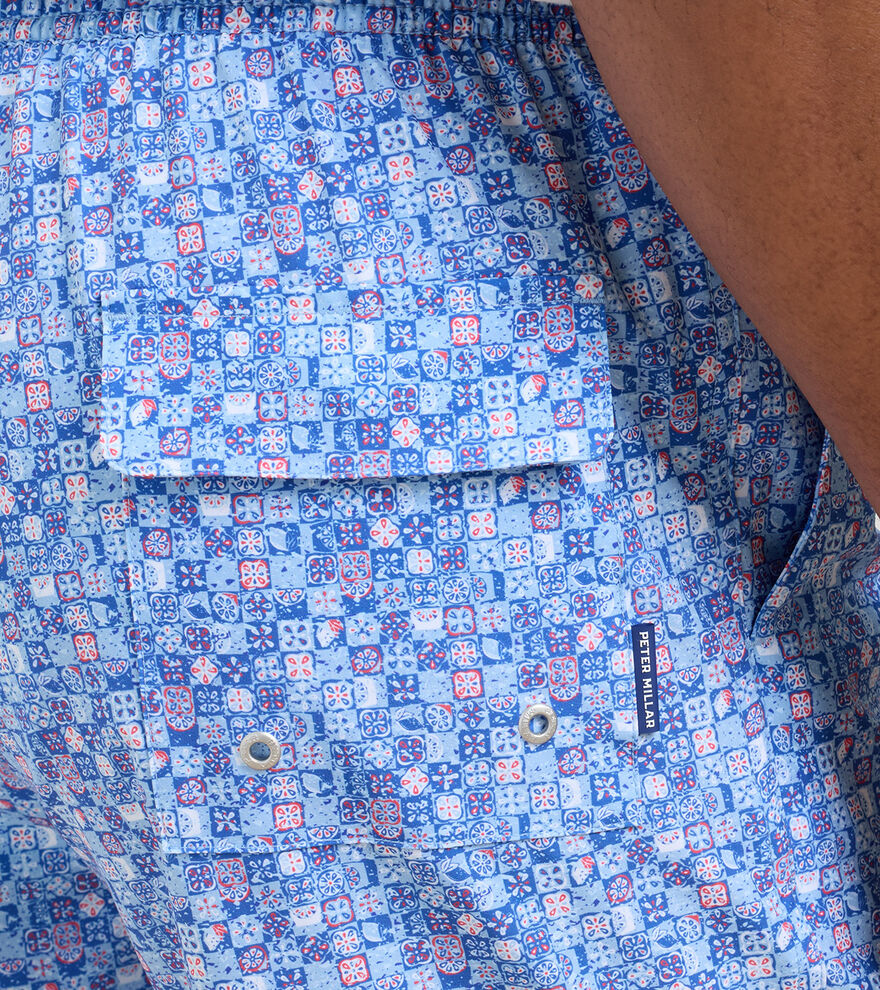 Santorini Tiles Swim Trunk image number 5