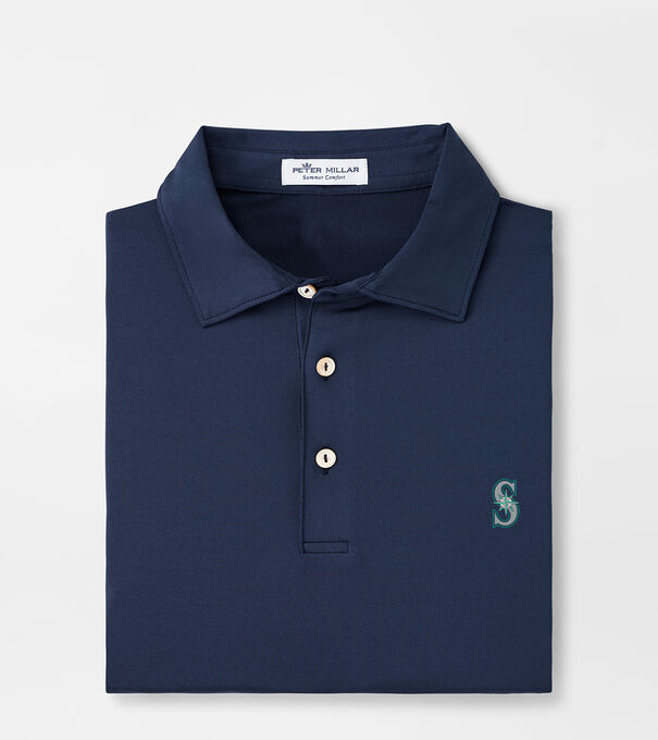 Seattle Mariners Solid Performance Jersey Polo