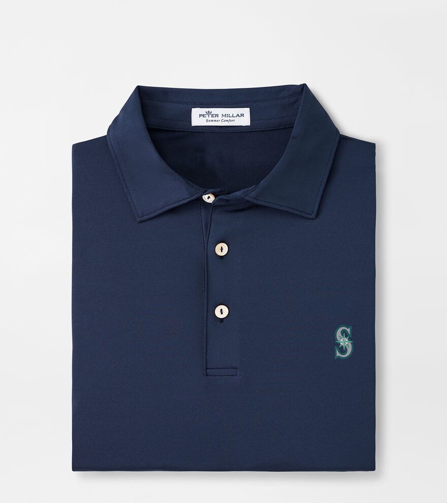 Seattle Mariners Solid Performance Jersey Polo image number 1