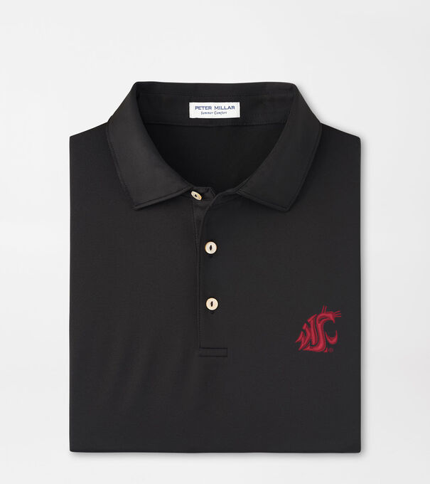 Washington State Solid Performance Jersey Polo