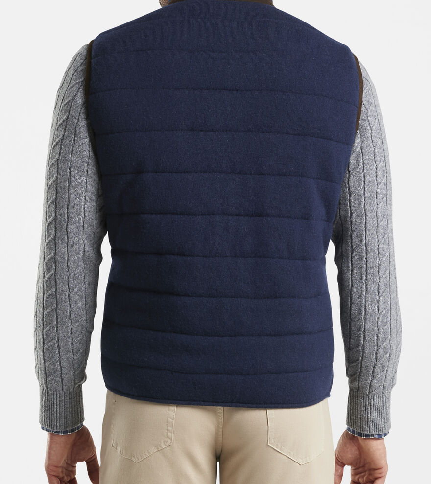 Wool-Cashmere Full-Zip Vest image number 3