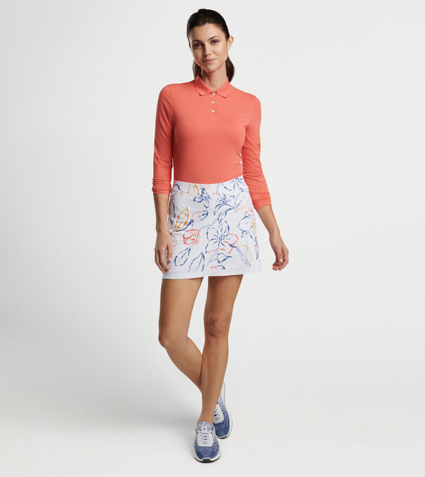 Sally Multi Floral Trim Skort