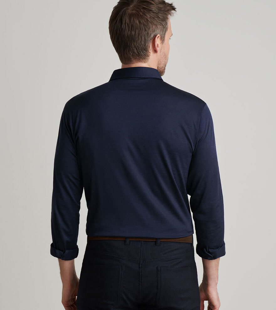 Lawrence Long-Sleeve Wool Polo image number 3